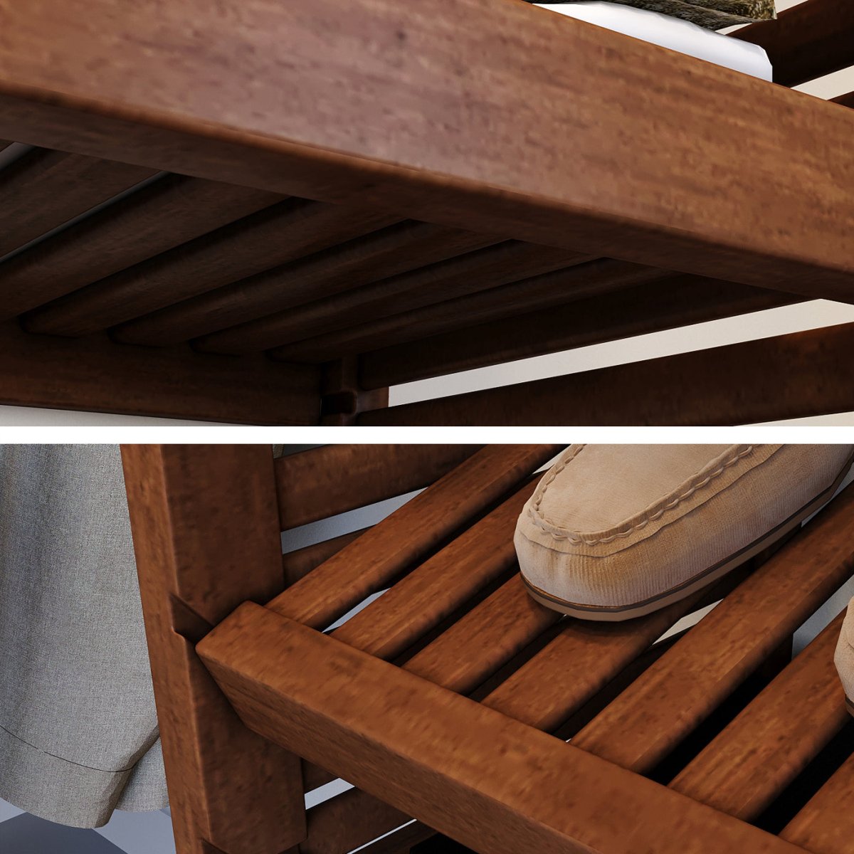 Solid Wood Closet Organizer with 4 Drawers Shaker - John Louis Home - Closet Organizers