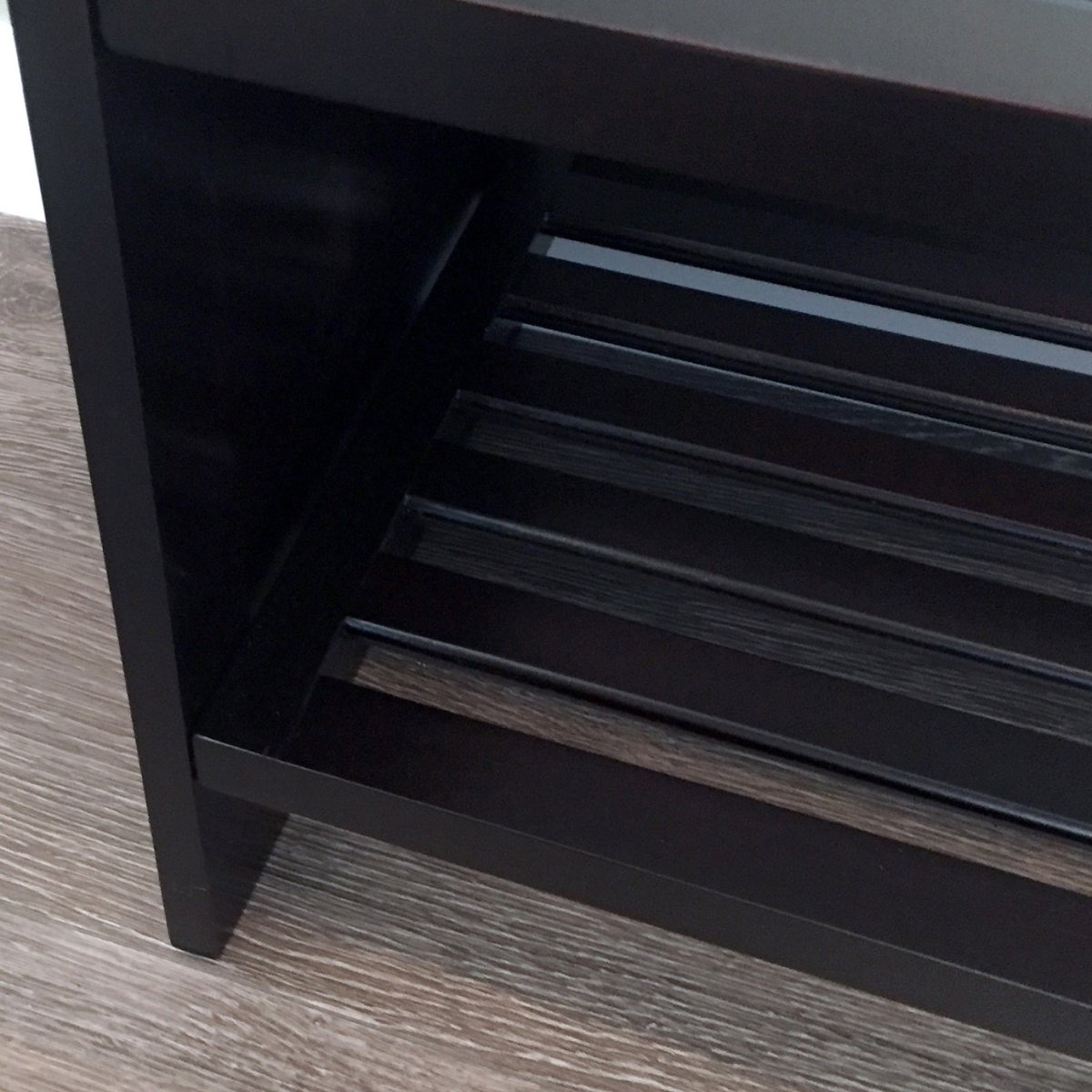 Solid Wood 2 Tier Storage Rack - John Louis Home - Shoe Racks & Organizers